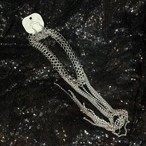 Toi Silver Multi-Strand Necklace and earrings set